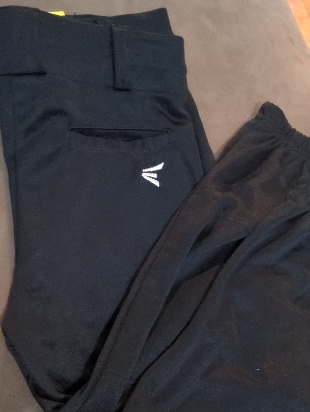 Easton Black Kids Baseball Pants/Jogger Sweatpants with White Logo